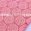 Hot sell pink nylon spandex dot chantilly lace fabric ladies dress