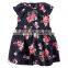 Summer baby and girl's cotton printed cardigan dress
