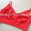 Factory price seamless girls kids pajamas crop top bra underwear