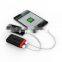Factory dual USB 7800mah A grade battery cell power bank