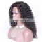16inch Peruvian Virgin Hair Afro Kinky Curly Full Lace Wig