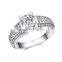 Hot sale Wholesale jewelry official stainless steel wedding ring
