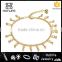 Wholesale fashion style new design gold beaded anklet hot sell