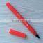Hot selling promotional rubberized square pen without clip