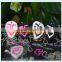 Custom Heart Shape R5 Silicone Dog Tag Pendant Necklace with Ball Chain