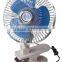 DC 12V /24V Deluxe 8'' Oscillating Car Fan with Gimbal Clip (WIN-106)