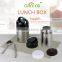 pure 304 good quality vacuun double wall stainless steel stew lunch box/food storage box