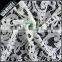 nylon cotton knitted stocklot fabrics grey lace fabric rigid raschel lace fabric
