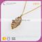 N72184L01 18k Rajasthani Gold Jewelry Leaf Shape Layered Baby Teething Necklace Set Wholesale