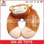 Dongguan factory supply funny animal shape plush neck pillow