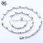Wholesale 18k gold plated stainless steel thin link stick bullet necklace chain