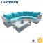 morden design white rattan sofa outdoor furniture european style