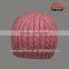 CUSTOM KNITTED WASHED COTTON CABLE BEANIE HATS