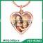 Best selling metal souvenir heart-shaped printing catholic gold keyring