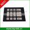 16 keys Black Titanium durable backlight metal keypad