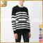 Hot sell woman fashion suit stripe wool sweater