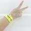 Custom wholesale 30mm rubber silicone ruler slap bracelet heated wrist band