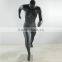 Female Running sport mannequin muscle mannequin without head matt balck