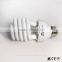 Hot selling 11w half spiral shape CFL energy saving light bulb with E27