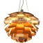 Artichoke pendant lamp in silver, golden finish                        
                                                Quality Choice