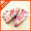 Winter new fashion colorful printed kids velvet slipper boot