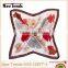 Fashion flower printing cheap imitate chinese silk square scarf 90*90 cm