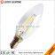 Glass+Aluminum AC200-240V 4w E14 flame tip led candle light & led lamp