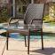 GR-R11118 outdoor poly rattan garden furniture metal frame rattan patio chair