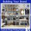 Customized fashion retail wall mounted wear store fixture
