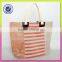 Tote bag style and jute material lady handbag