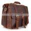 Multi-purpose Adjustable Men's Messenger Bag; Crazy-Horse-Leather Men's Huge Backpack Shoulder Hand Bag Fit 17" Laptop