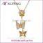 Factory wholesale price women fashion gold butterfly necklace designs                        
                                                Quality Choice