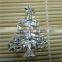 Silver Plating Fancy Promotional Gift Rhinestone Christmas Brooch