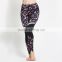 2016 Subliamtion Polyester& Spandex Black Sexy Womens Jogging Yoga Pants with custom logo