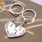 <<<Top Selling Couple Double Heart Shape I Love You European Style Valentine's Day Gift Unisex Cheap Alloy Key Chain/