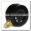 High quality 2.5 inch black steel brass internal vacuum pump gauge