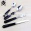 Best Sale! Elegance Stainless Steel PP Black Plastic Knife And Fork