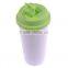 Polymer Sublimation Double Wall Tumbler kid bottle with flip-lock lid