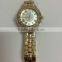 FS FLOWER - Middle East Country Watch All IP Gold Plated New Model Alloy Stone Watch Ladies