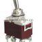 6 PIN 4A toggle switch,short handle red toggle switch on/on pcb terminal