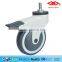 China high quality special custom pu caster wheel with brake
