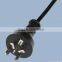 Electrical Plug Type and Electric wire 10A 3 flat pin ac power cord plug with China plug round head Electric ac power plug