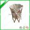 Fashion design collapsible bamboo laundry basket
