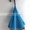 double layer inside out reverse umbrella with C shape handle upside down umbrella inverted umbrella
