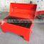 Easily assembled adjustable height portable tool box gas grill
