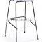 Pub Set with 1 Round Cocktail Table, 4 Acrylic Stools - White(B-0291)