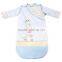 100% Cotton Baby Child Sleeping Bag With Detachable Sleeve for Four Seasons Blue Owl