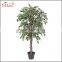China factory hot sales fake fabric leaves home decoration artificial ficus tree plant