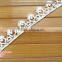 100% polyester white color original china chemical sewing lace trim