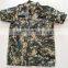 Custom Made 60% Cotton 40% Polyester Ripstop Grey Digital Camouflage Print Army Combat Uniform Summer Short Sleeve Jacket